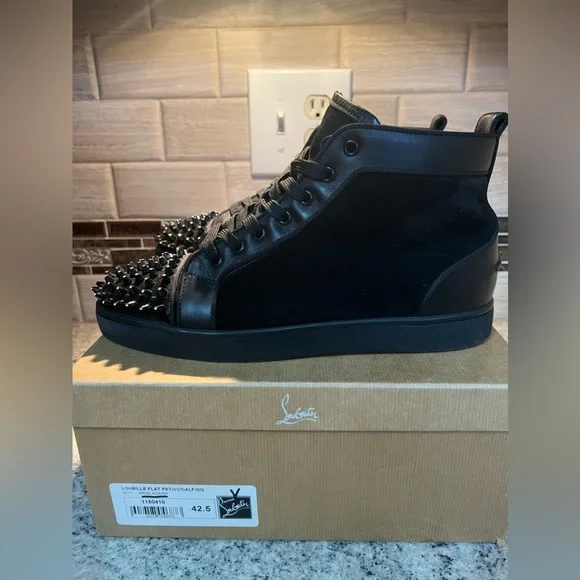 Christian Louboutin “Loubille Flat/Pat/VV/Calf/GG” - Picture 3 of 11